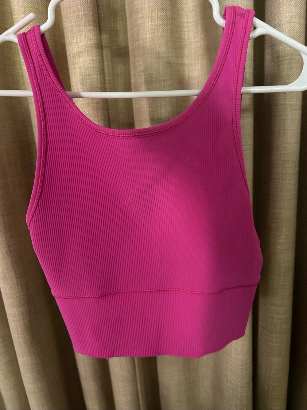 lululemon athletica Ribbed Tank Bralette in Hot Pink